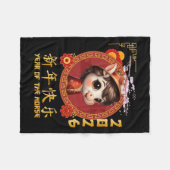 Jahr des Pferdes 2026 chinesischer Mondfest 2026 Fleecedecke (Vorderseite (Horizontal))