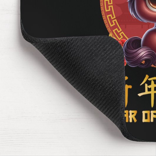 Jahr des Pferdes 2026 chinesischer Mondfest 2026 Mousepad (Ecke)