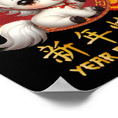 Jahr des Pferdes 2026 chinesischer Mondfest 2026 Poster (Ecke)