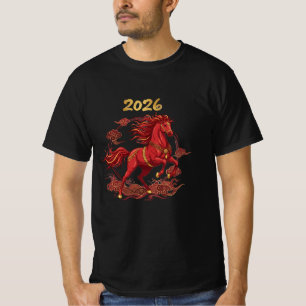 Jahr des Pferdes 2026 Chinesisches Neujahr CNY T-Shirt