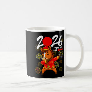 Jahr des Pferdes 2026 Dabbing Pferd Chinesisches N Kaffeetasse