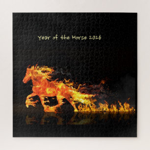 Jahr des Pferdes 2026 (Feuerpferd) Puzzle