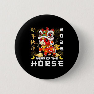 Jahr des Pferdes 2026 Lunar Neujahr Chinesisches N Button
