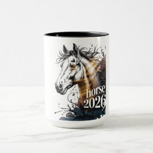 Jahr des Pferdes 2026 Tasse