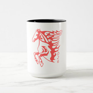 Jahr des Pferdes 2026 Tasse