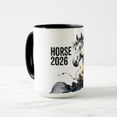 Jahr des Pferdes 2026 Tasse (Vorderseite Links)