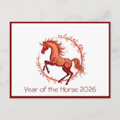Jahr des Pferdes 2026 - Urlaub nach Karte (Vorderseite)