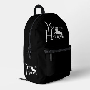 Jahr des Pferdes Bedruckter Rucksack