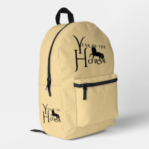 Jahr des Pferdes Bedruckter Rucksack