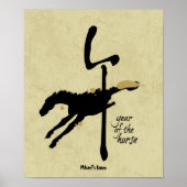 Jahr des Pferdes - Chinesischer Zodiak Poster (Vorne)