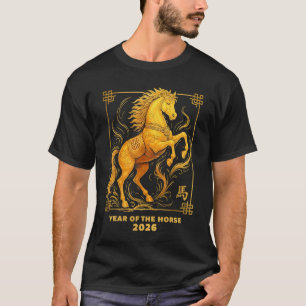 Jahr des Pferdes Chinesisches Sternzeichen Chinesi T-Shirt