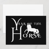 Jahr des Pferdes Einladung (Vorne/Hinten)
