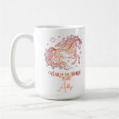 Jahr des Pferdes Motivational Kaffeetasse (Links)