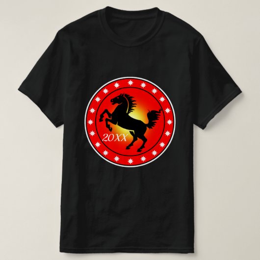 Jahr des Pferdes T-Shirt (Design vorne)