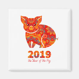 Jahr des PIG 2019 Magnet