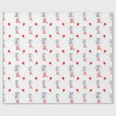 Jahr des Ratten-Wrapping-Papiers Geschenkpapier (Flach)