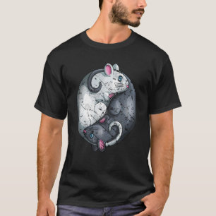Jahr des Ratten Ying Yang Happy Chinesisch Neujahr T-Shirt