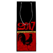Jahr des Rosters 2017 W Geschenktasche 1 Geschenktüte Für Weinflaschen (Rückseite)