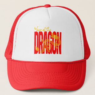 Jahr des roten Goldenen Drachen Truckerkappe