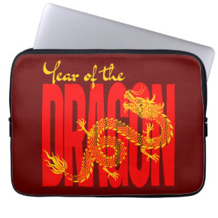 Jahr des roten Goldes des Drachen Laptopschutzhülle