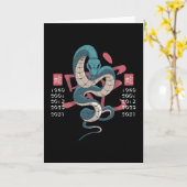 JAHR DES SCHLANKE CHINESISCHEN ZODIAC KARTE (Gelbe Blume)