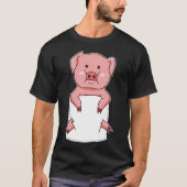 Jahr des Schweinesauger-Mama-Schweins in Pocket Fu T-Shirt (Vorderseite)