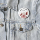 Jahr des Schweins 2019 Button (Beispiel)