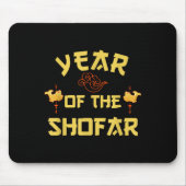 Jahr des Shofar Funny Chinese Jüdischen Neujahrs H Mousepad (Vorne)
