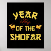 Jahr des Shofar Funny Chinese Jüdischen Neujahrs H Poster (Vorne)