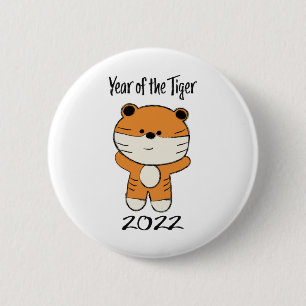 Jahr des Tiger 2022 Button