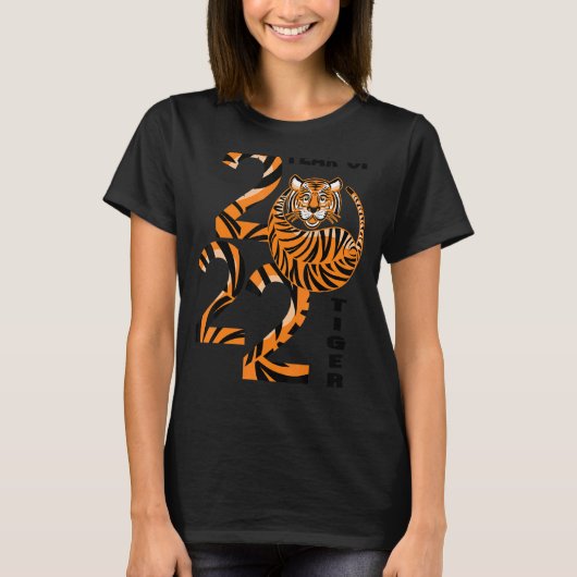 Jahr des Tiger 2022 glücklich Chinesisch Neues Jah T-Shirt (Vorderseite)