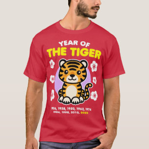 Jahr des Tiger 2022 Glückliches chinesisches Zodia T-Shirt