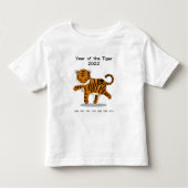 Jahr des Tiger 2022 Niedliches Zodiac-Tier Kleinkind T-shirt (Vorderseite)