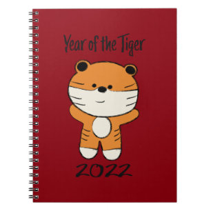 Jahr des Tiger 2022 Notizblock
