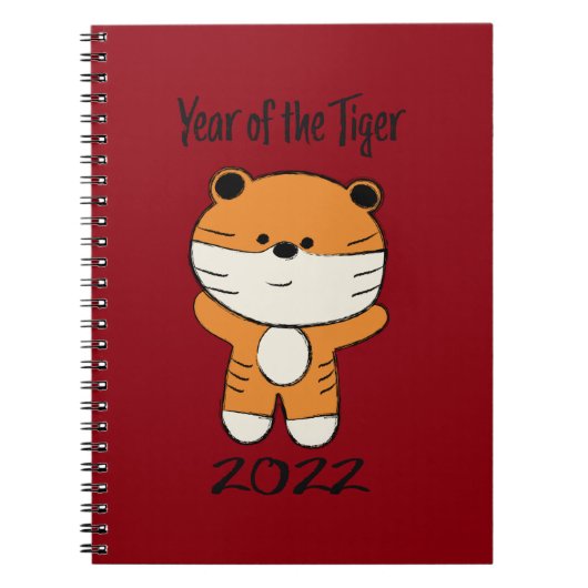 Jahr des Tiger 2022 Notizblock (Vorderseite)
