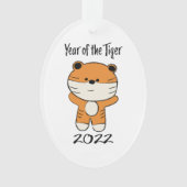 Jahr des Tiger 2022 Ornament (Vorderseite)