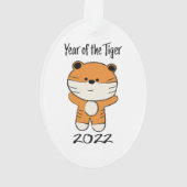 Jahr des Tiger 2022 Ornament (Rückseite)