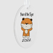 Jahr des Tiger 2022 Ornament (Vorderseite)