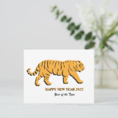 JAHR DES TIGER 2022 POSTCARD POSTKARTE (Stehend Vorderseite)