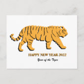 JAHR DES TIGER 2022 POSTCARD POSTKARTE (Vorderseite)