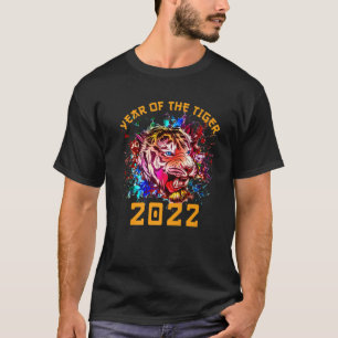 Jahr des Tiger Horoskop Kunst Happy Chinesisch Neu T-Shirt