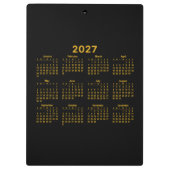Jahr-des-Tiger-Kalender 2027 Klemmbrett (Rückseite)
