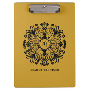 Jahr-des-Tiger-Kalender 2027 Klemmbrett
