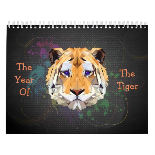 Jahr des Tiger-Kalenders Kalender (Titelbild)