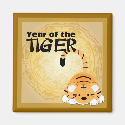 Jahr des Tiger-Magnet Magnet (Vorne)