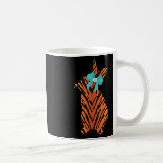 Jahr des Tiger-Osterhasen 2022 Süßes Tier Pr Kaffeetasse (Rechts)