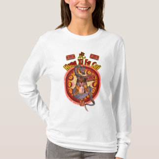 Jahr des Tiger-T-Shirts für Frauen mit Drachen u. T-Shirt