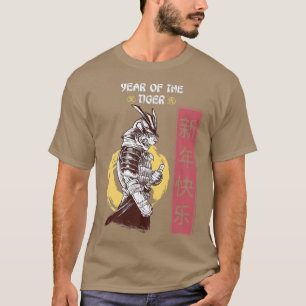 Jahr des Tigerchinesischen Zodiac Lunar Samurai Ti T-Shirt
