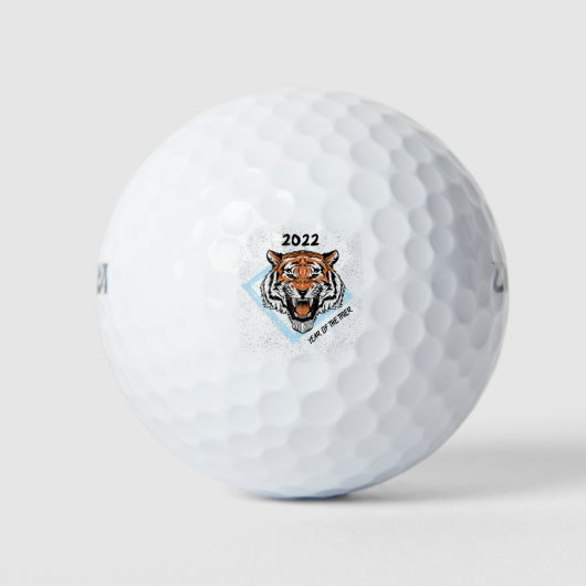 Jahr des Tigers 2022 Golfball (Vorderseite)