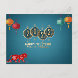Jahr des Tigers 2022 Postkarte